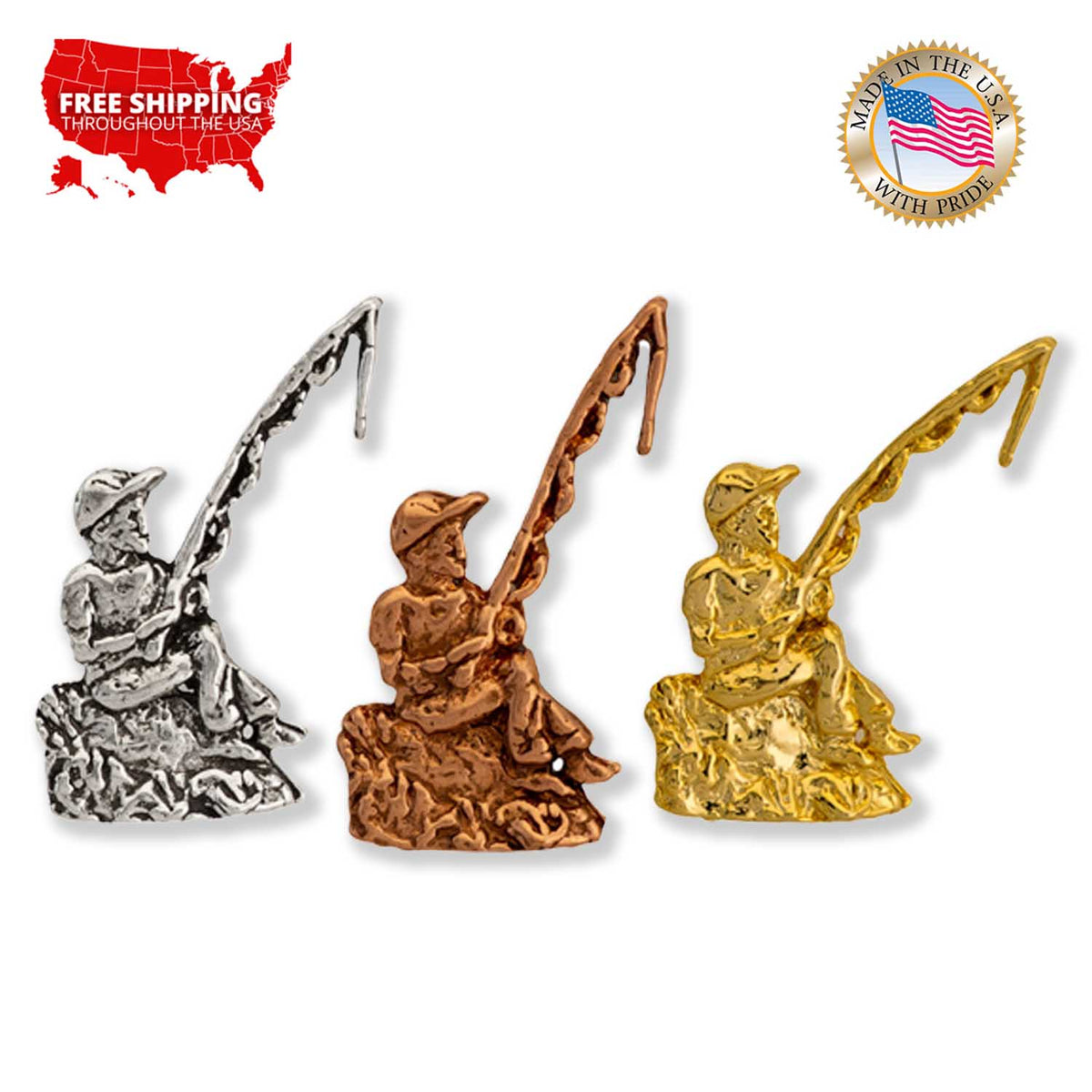 Fisherman Mini Pin A010MP