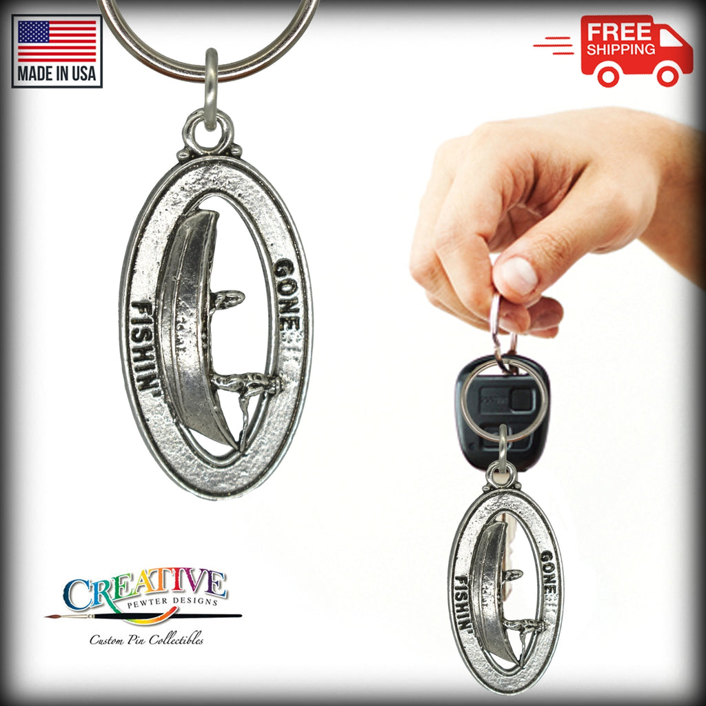 Drift Boat Keychain A014KC
