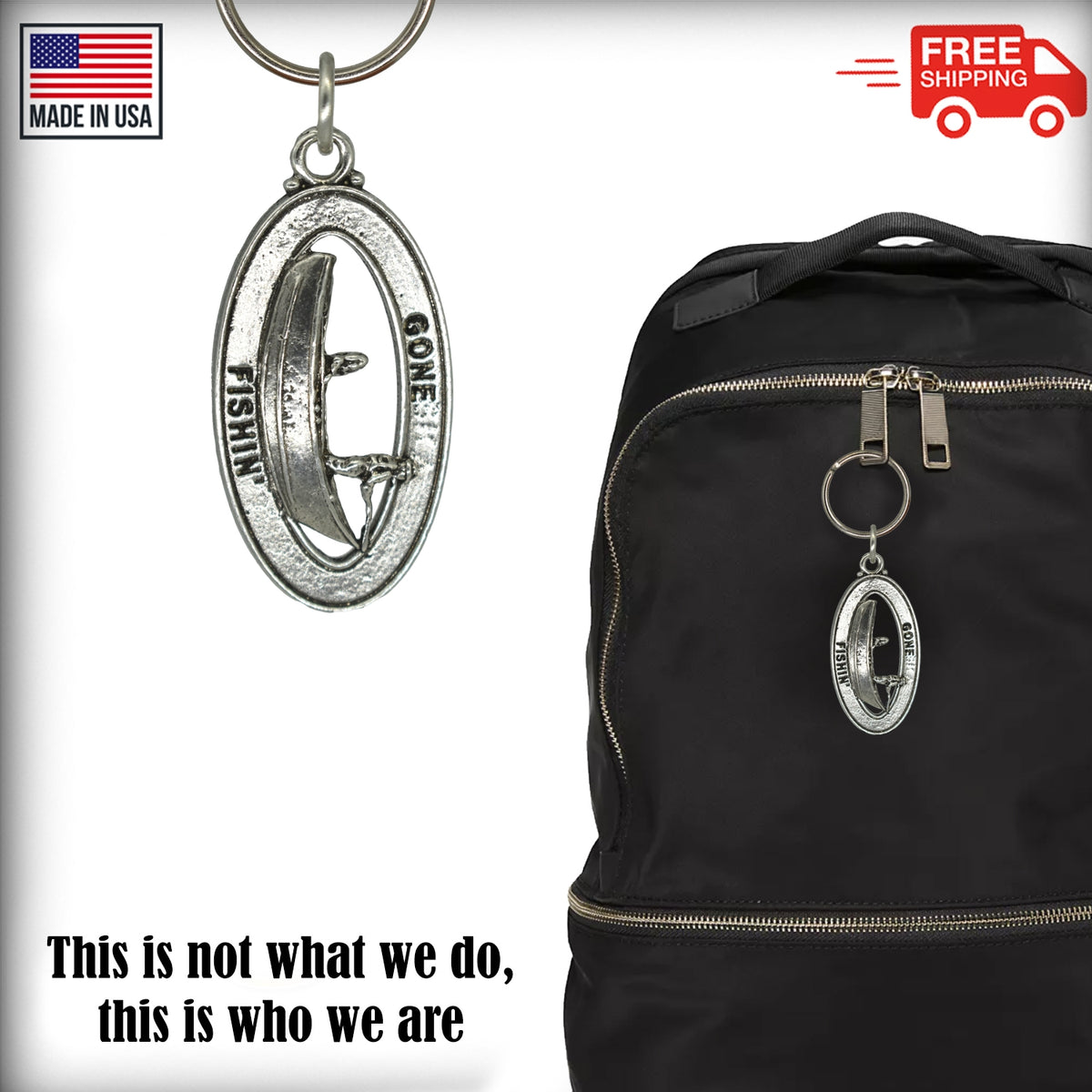 Drift Boat Keychain A014KC
