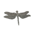 Detailed Antique Pewter Dragon Fly Large Pin that can be worn on a hat, jacket, backpack, etc.