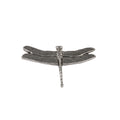 Detailed Antique Pewter Dragon Fly Pin that can be worn on a hat, jacket, backpack, etc.