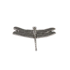 Detailed Antique Pewter Dragon Fly Pin that can be worn on a hat, jacket, backpack, etc.