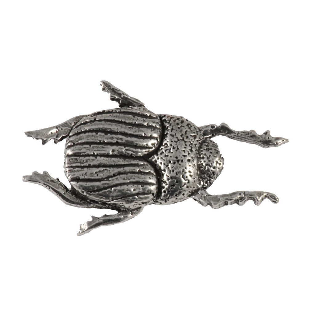 Detailed Antique Pewter Beatle 2 Colors Pin that can be worn on a hat, jacket, backpack, etc.
