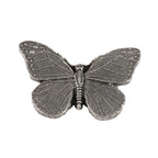 Detailed Antique Pewter Monarch Butterfly Pin that can be worn on a hat, jacket, backpack, etc.