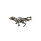 Detailed Antique Pewter Lizard Pin that can be worn on a hat, jacket, backpack, etc.