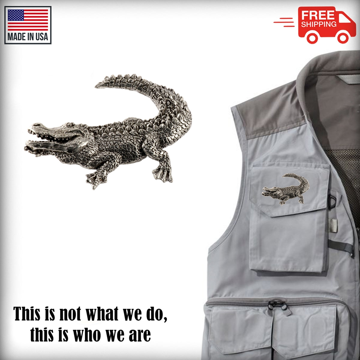 Alligator / Crocodile Premium Pin A071PR