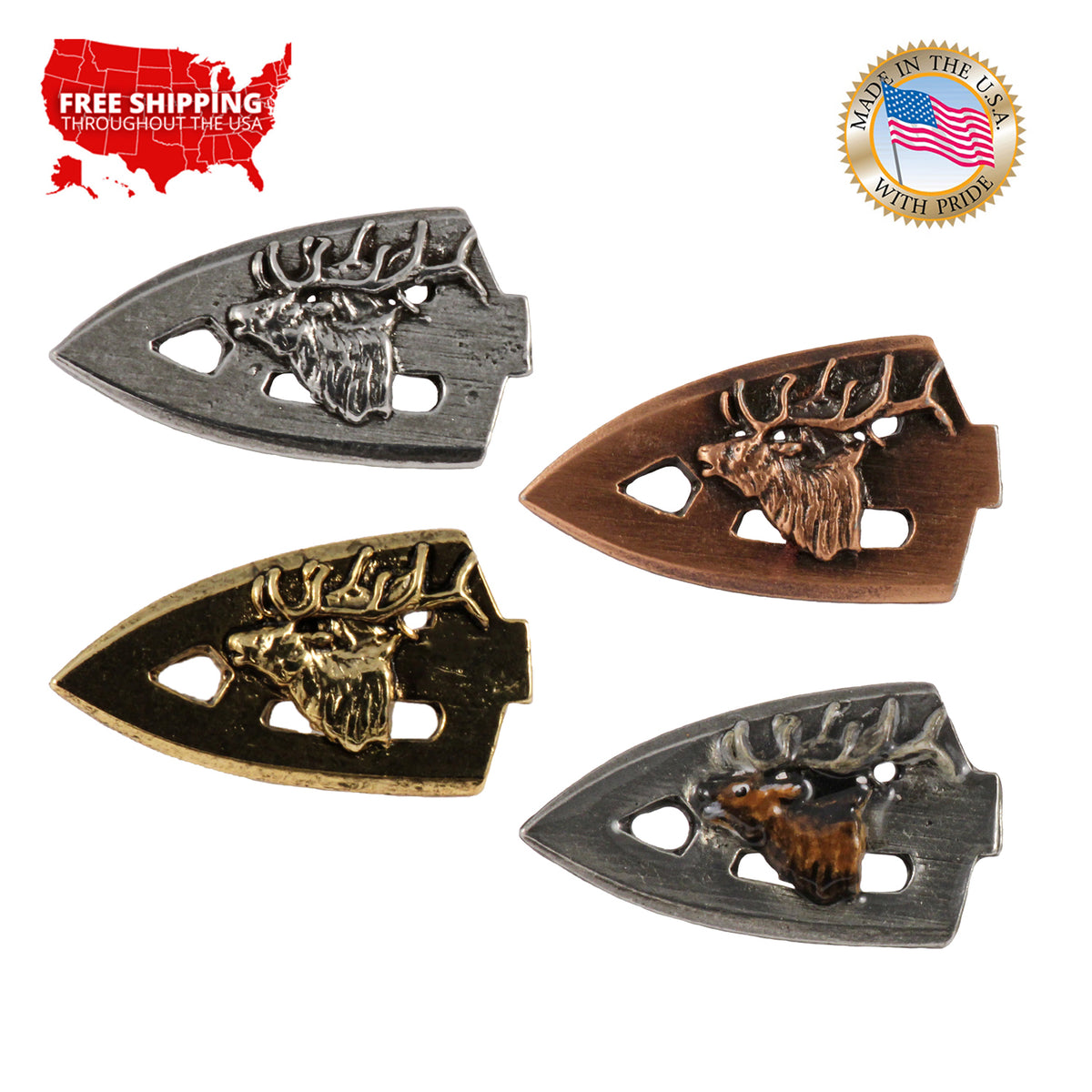 Broadhead With Elk Head Pin A082