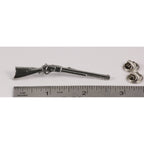 A handcrafted Lever Action Pin next to a ruler, available for sale at Creativeartisan.com - the image offers a sense of scale
