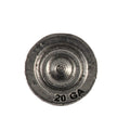 Detailed Antique Pewter Shotgun Shell Brass 20 Gage Pin that can be worn on a hat, jacket, backpack, etc.