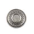Detailed Antique Pewter Clay Target Plain Pin that can be worn on a hat, jacket, backpack, etc.