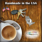 US Flag Don't Tread on Me Keychain A1012KC