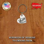 Heart-Shaped Washington Keychain A1016KC