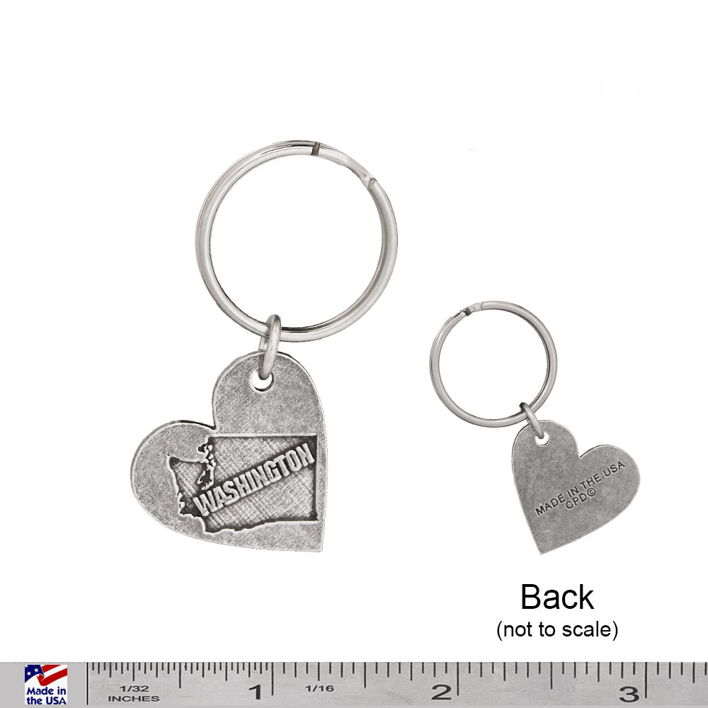 Heart-Shaped Washington Keychain A1016KC