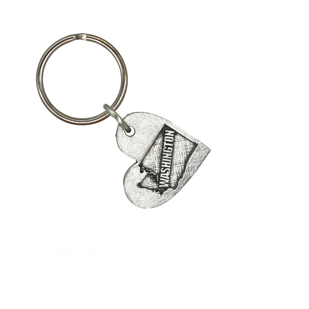 Heart-Shaped Washington Keychain A1016KC