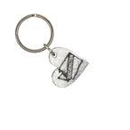 Heart-Shaped Washington Keychain A1016KC