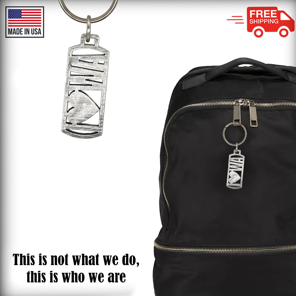 "I Heart WA" Keychain A1018KC