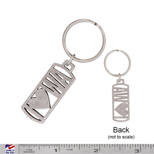 "I Heart WA" Keychain A1018KC