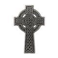Detailed Antique Pewter Celtic Cross New Pin that can be worn on a hat, jacket, backpack, etc.