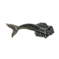 Detailed Antique Pewter Mermaid Pin that can be worn on a hat, jacket, backpack, etc.