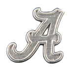 Detailed Antique Pewter Fancy A Pin that can be worn on a hat, jacket, backpack, etc.