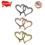Thin Double Heart Pin A104A