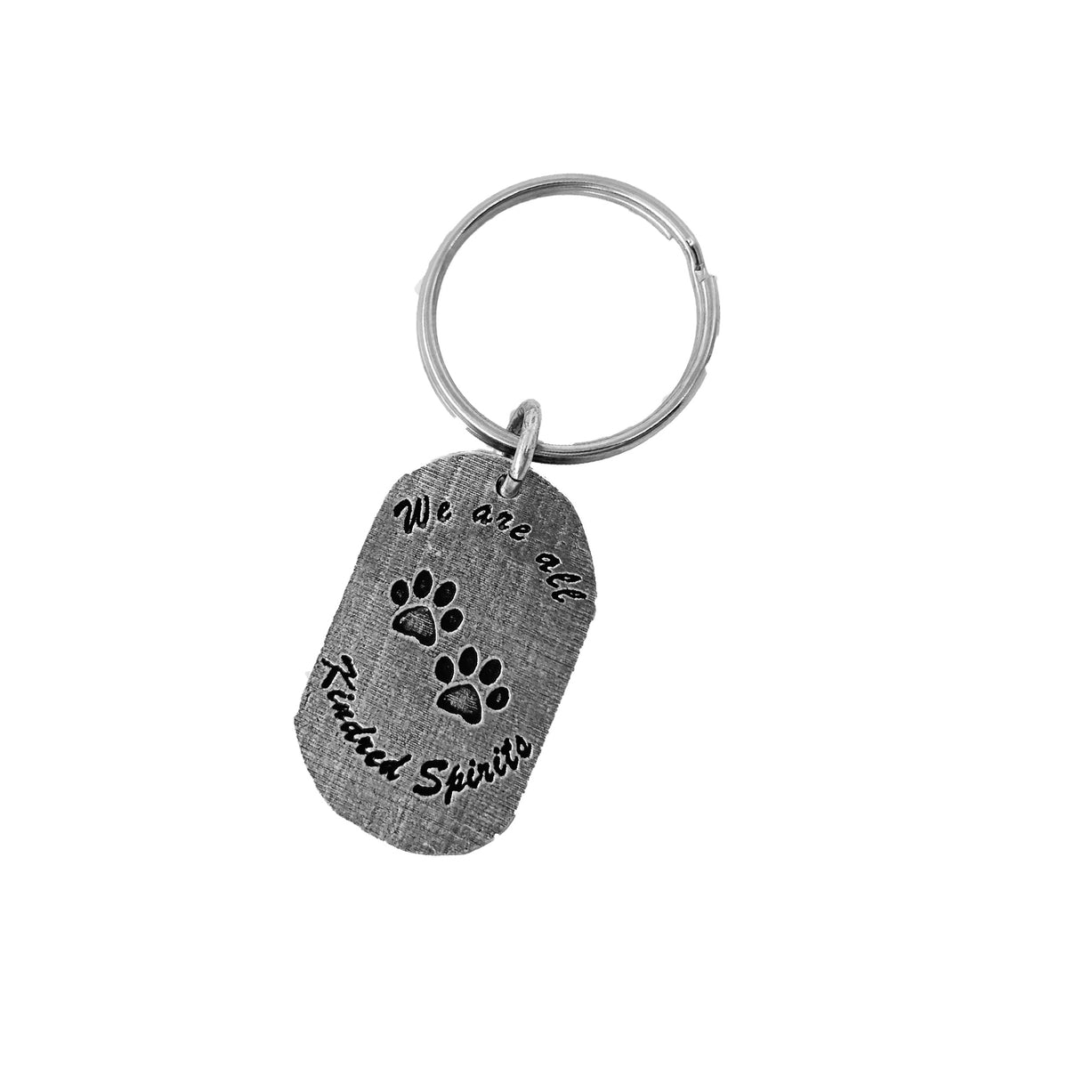Kindred Spirit Keychain with Dog Paw Prints A1105KC
