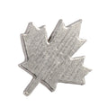 Detailed Antique Pewter Canadian Maple Leaf Pin that can be worn on a hat, jacket, backpack, etc.