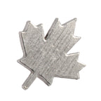 Detailed Antique Pewter Canadian Maple Leaf Pin that can be worn on a hat, jacket, backpack, etc.