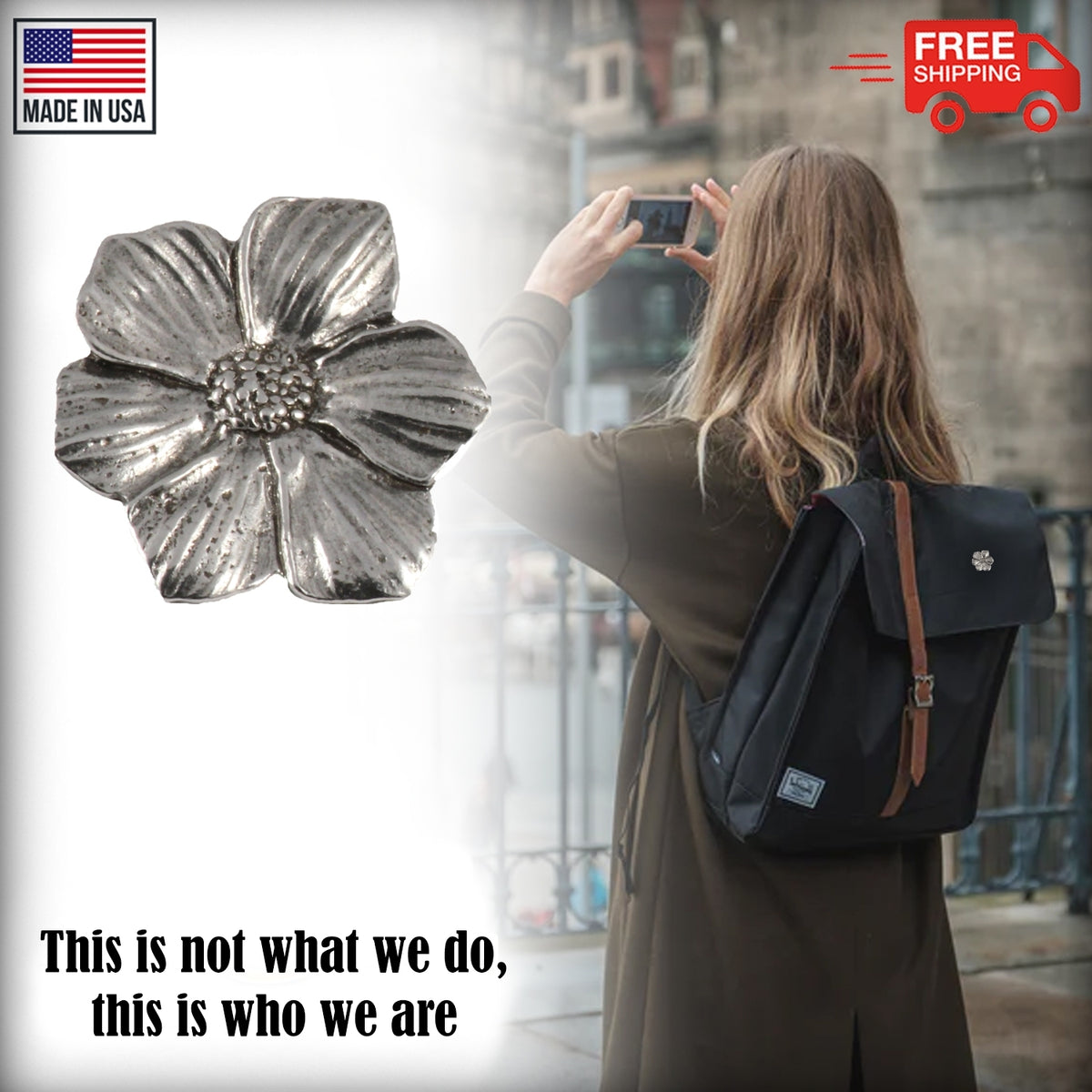 Dogwood Flower Pin A136