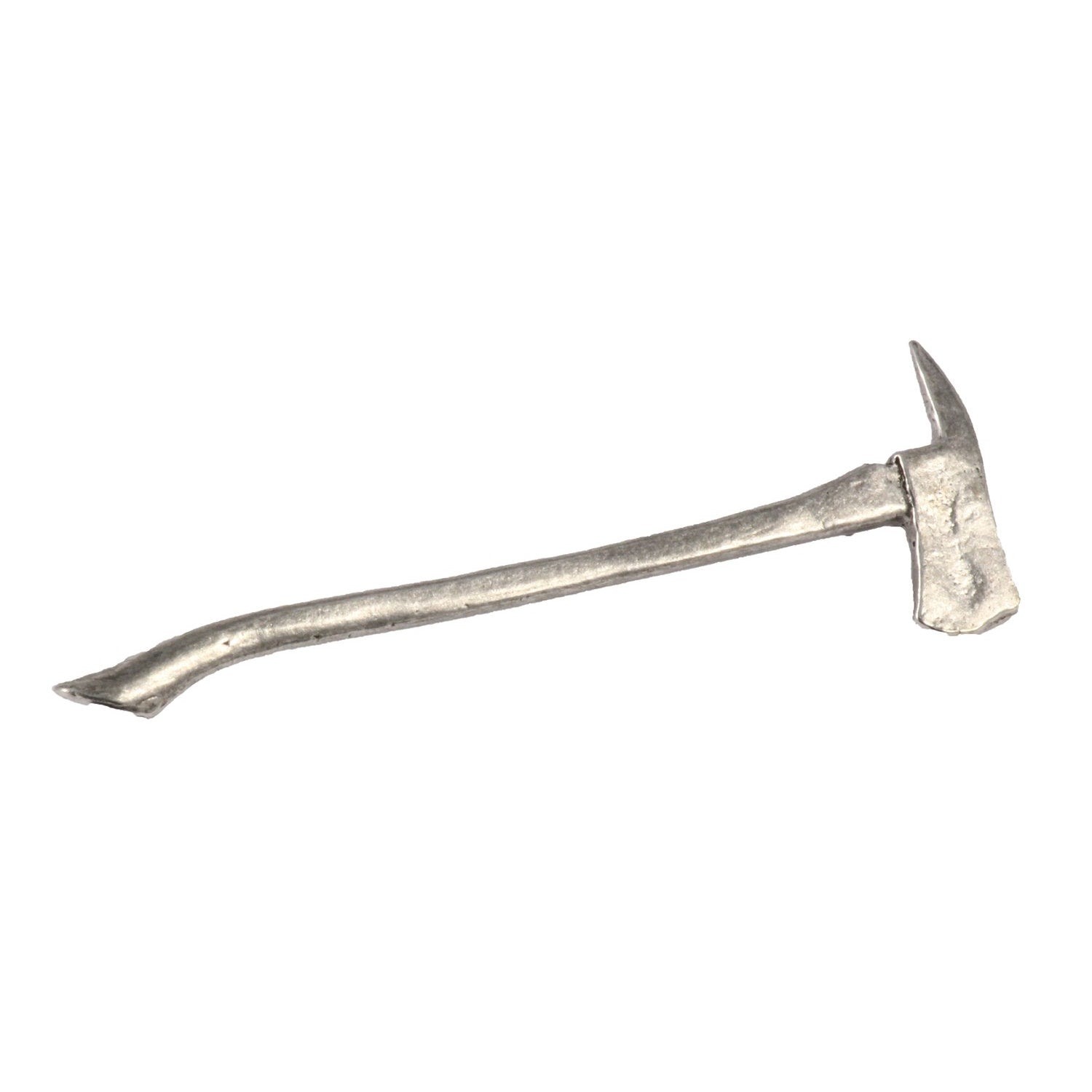 Detailed Antique Pewter Fireman's Axe Pin that can be worn on a hat, jacket, backpack, etc.