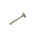 Detailed Antique Pewter Fireman's Axe Small Pin that can be worn on a hat, jacket, backpack, etc.
