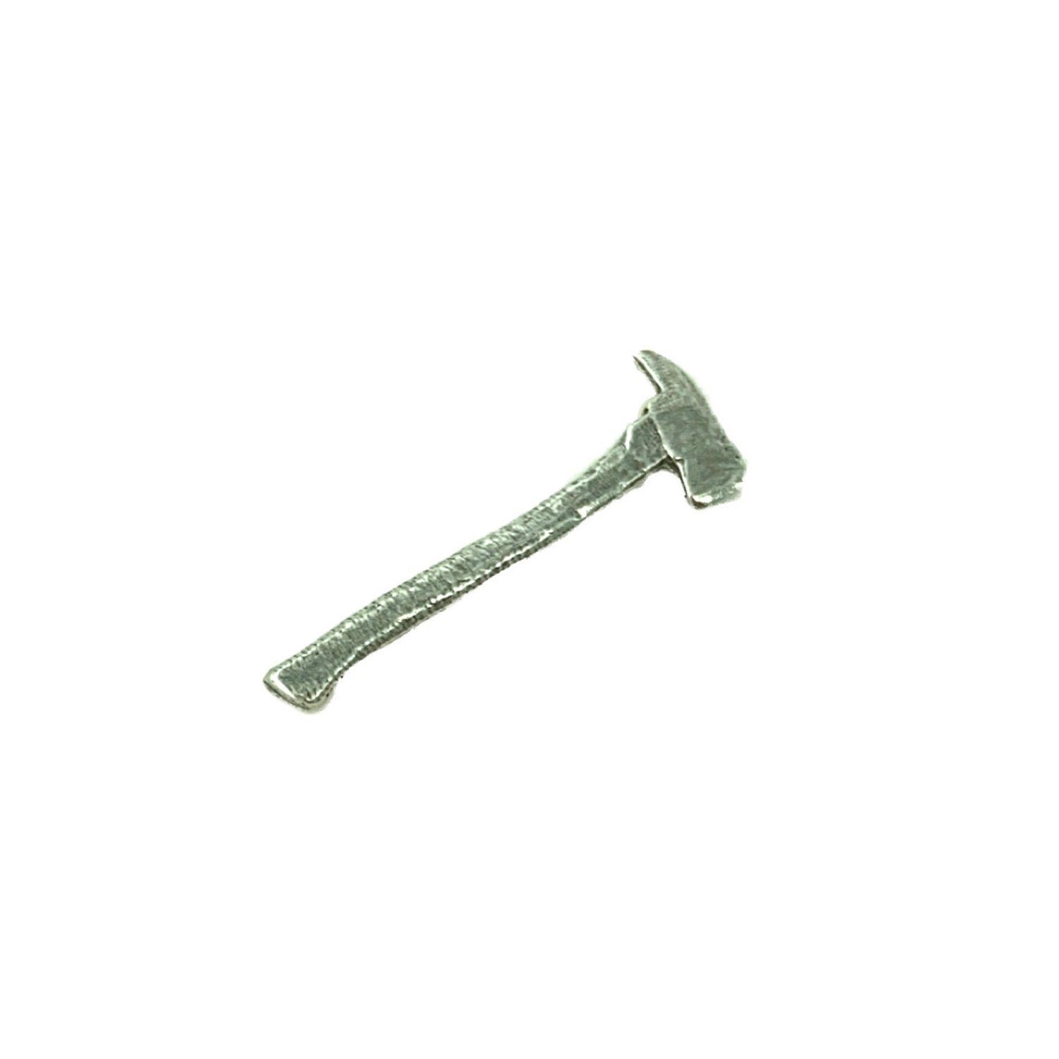 Detailed Antique Pewter Fireman's Axe Small Pin that can be worn on a hat, jacket, backpack, etc.