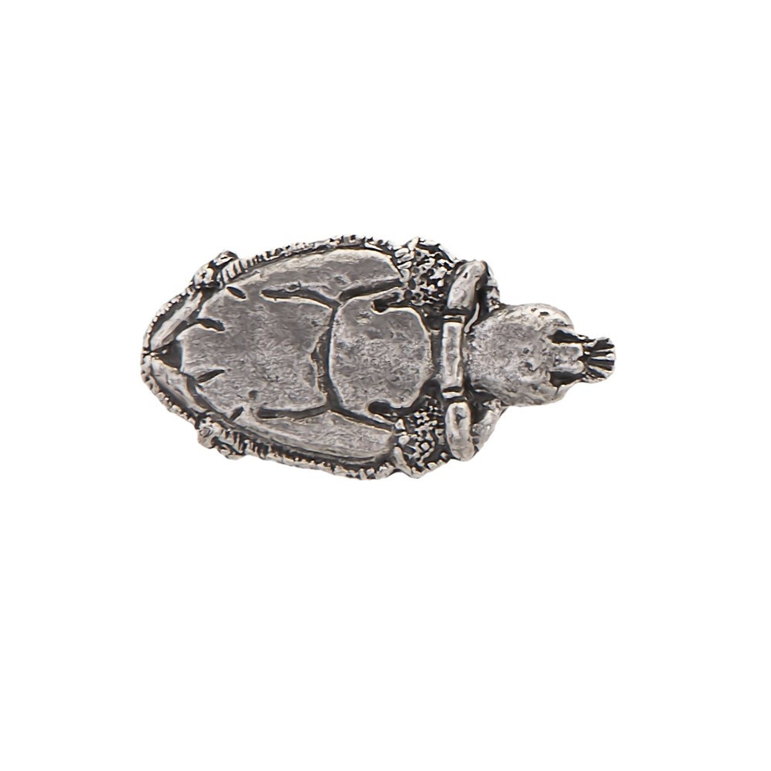Detailed Antique Pewter Celeopod Pin that can be worn on a hat, jacket, backpack, etc.