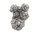 Detailed Antique Pewter Barnacles Cluster Pin that can be worn on a hat, jacket, backpack, etc.