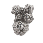 Detailed Antique Pewter Barnacles Cluster Pin that can be worn on a hat, jacket, backpack, etc.