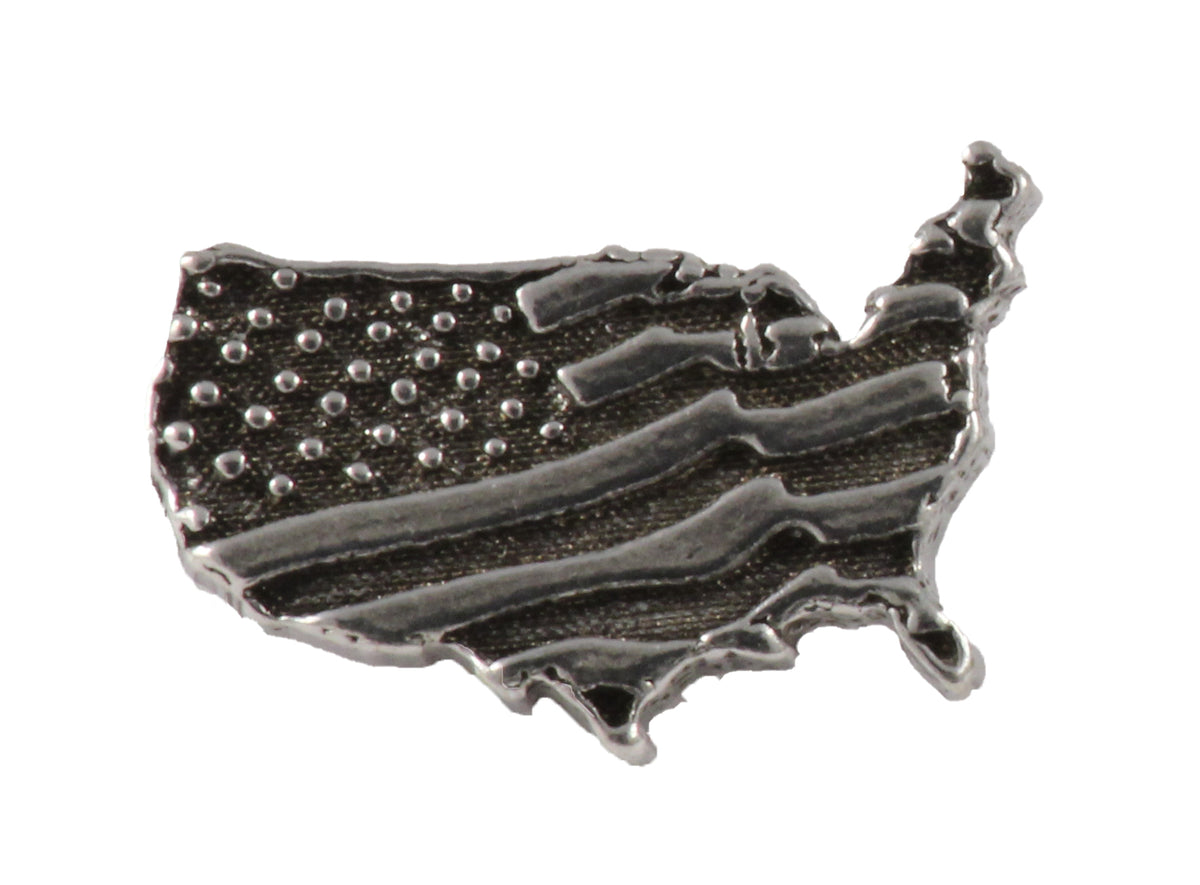 American Flag In USA Outline Small Magnet A172