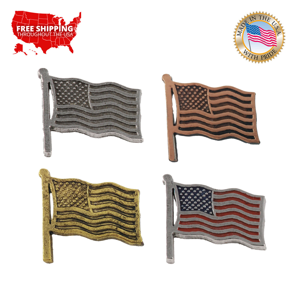American Flag Waving Magnet A173