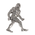 Detailed Antique Pewter Sasquatch (Bigfoot) Full Body Pin that can be worn on a hat, jacket, backpack, etc.