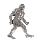 Detailed Antique Pewter Sasquatch (Bigfoot) Full Body Pin that can be worn on a hat, jacket, backpack, etc.