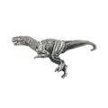 Detailed Antique Pewter Tyrannosaurus Rex Pin that can be worn on a hat, jacket, backpack, etc.