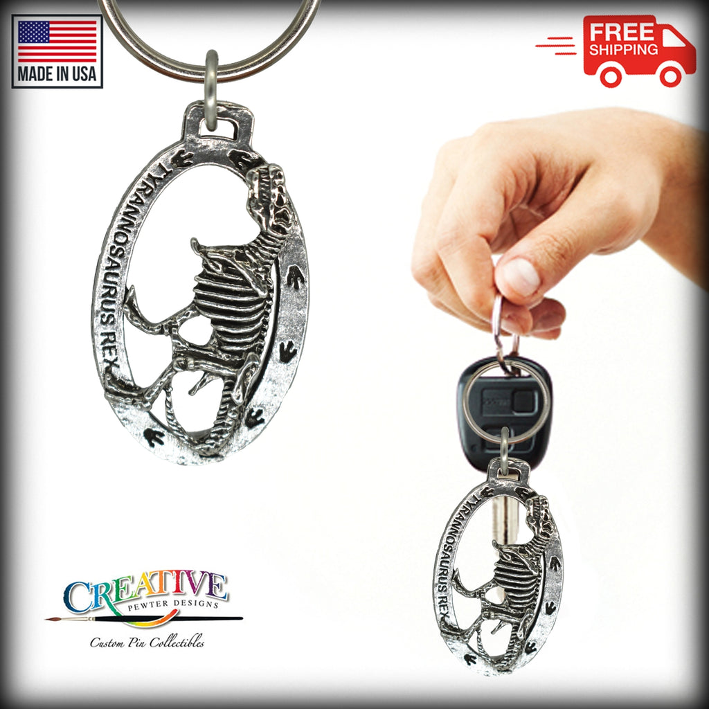T-Rex Fossilized Body Keychain A182KC