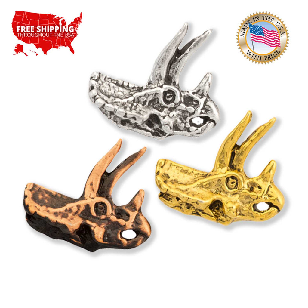 Triceratops Head Mini Pin A187MP