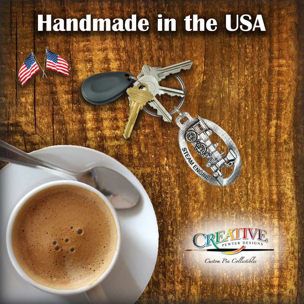 Steam Train Engine Keychain A246KC