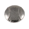 Detailed Antique Pewter Baseball Pin that can be worn on a hat, jacket, backpack, etc.
