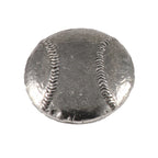 Detailed Antique Pewter Baseball Pin that can be worn on a hat, jacket, backpack, etc.