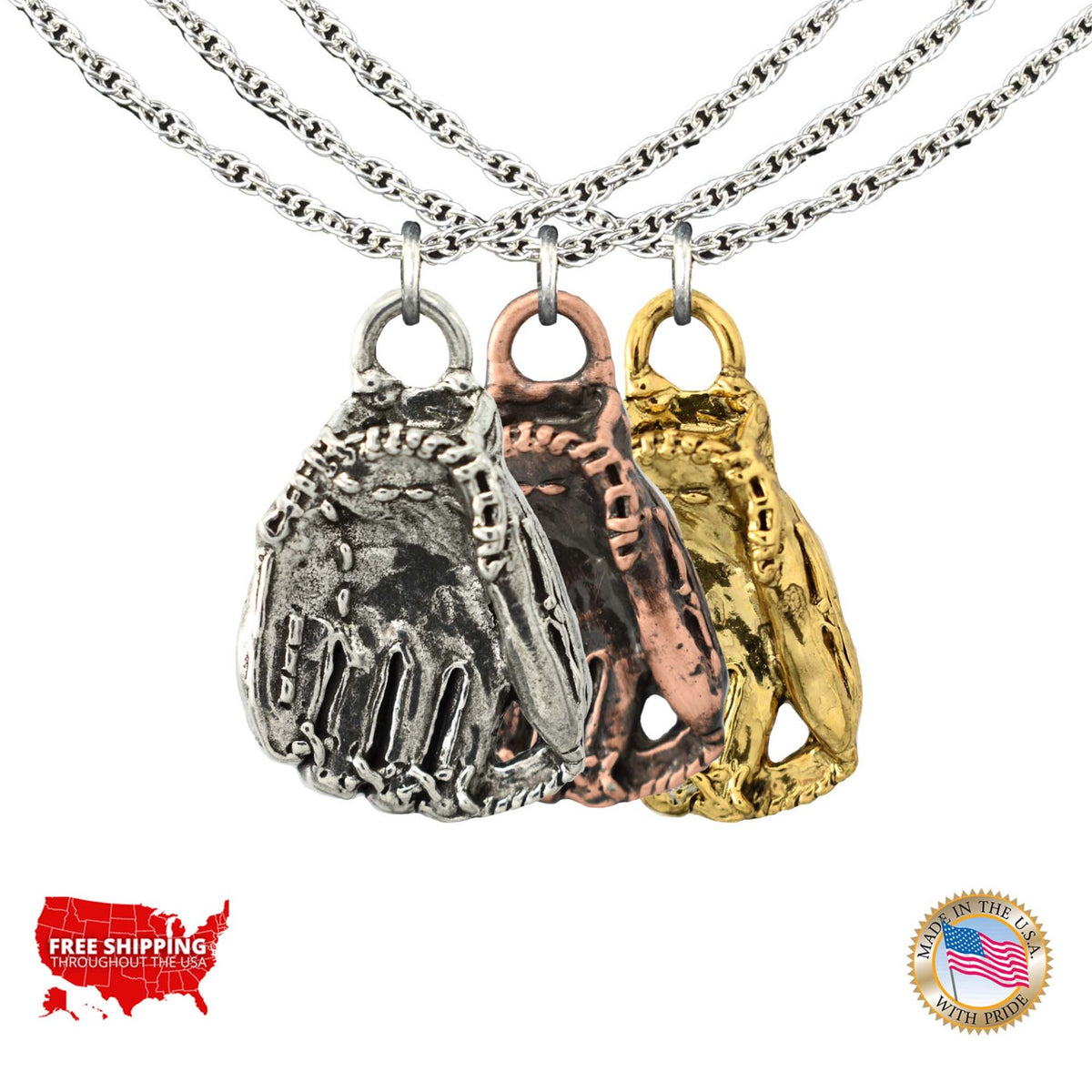Baseball Mitt Pendant A512PEN
