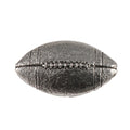 Detailed Antique Pewter Football Pin that can be worn on a hat, jacket, backpack, etc.