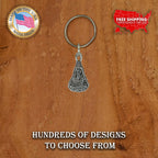 Lacrosse Head Large Keychain A546KC
