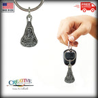 Lacrosse Head Large Keychain A546KC