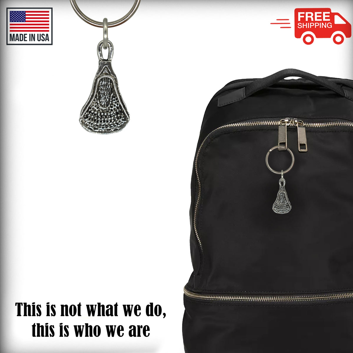 Lacrosse Head Large Keychain A546KC